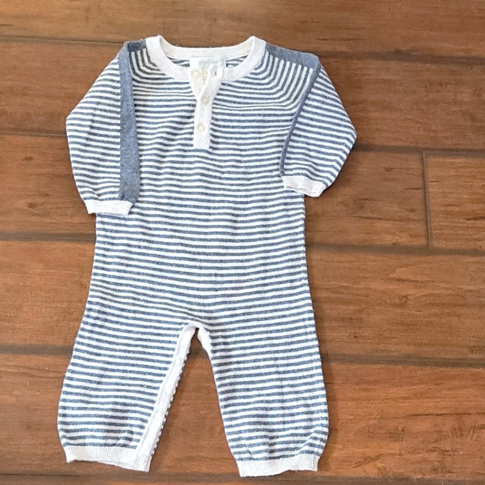 Angel Dear 3 M gray and cream coverall